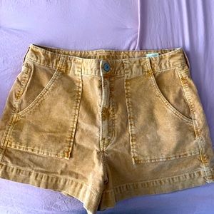 Corduroy Camel colored shorts American Eagle Sz 12